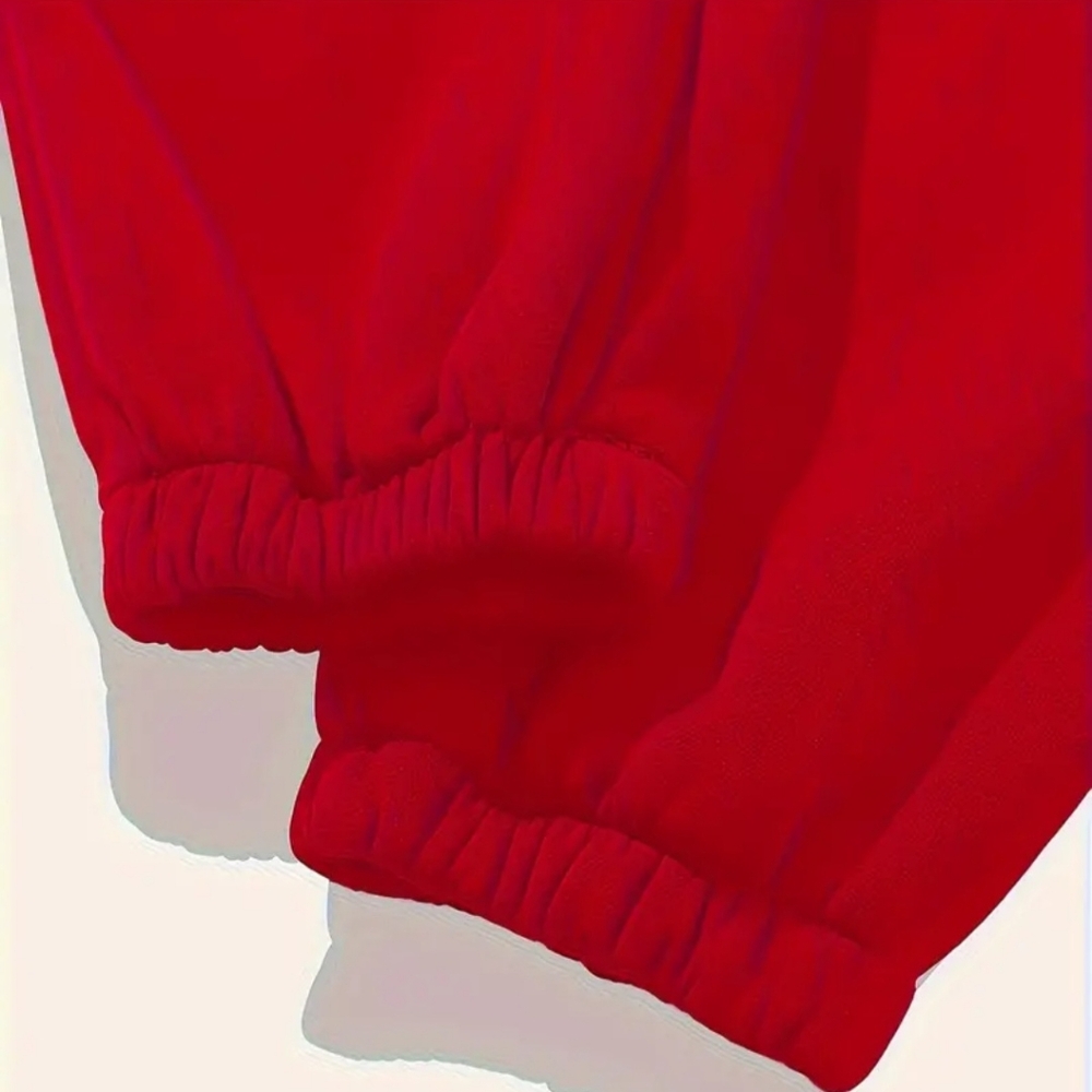 NWT Italian Designer Red Hoodie And Matching Pants - Picture 2 of 6